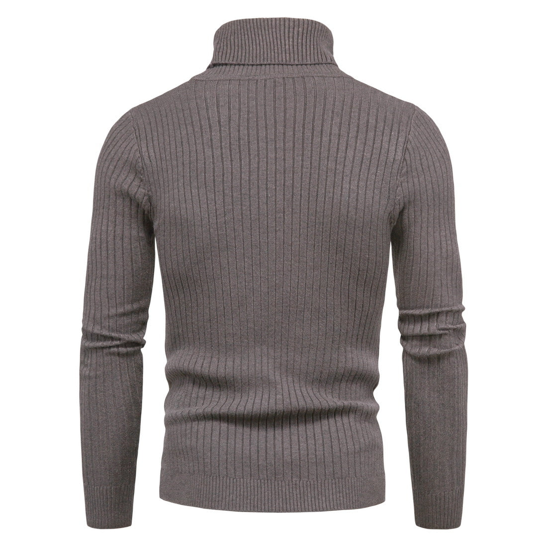 Men Turtleneck Sweater Warm Pullover Knitted