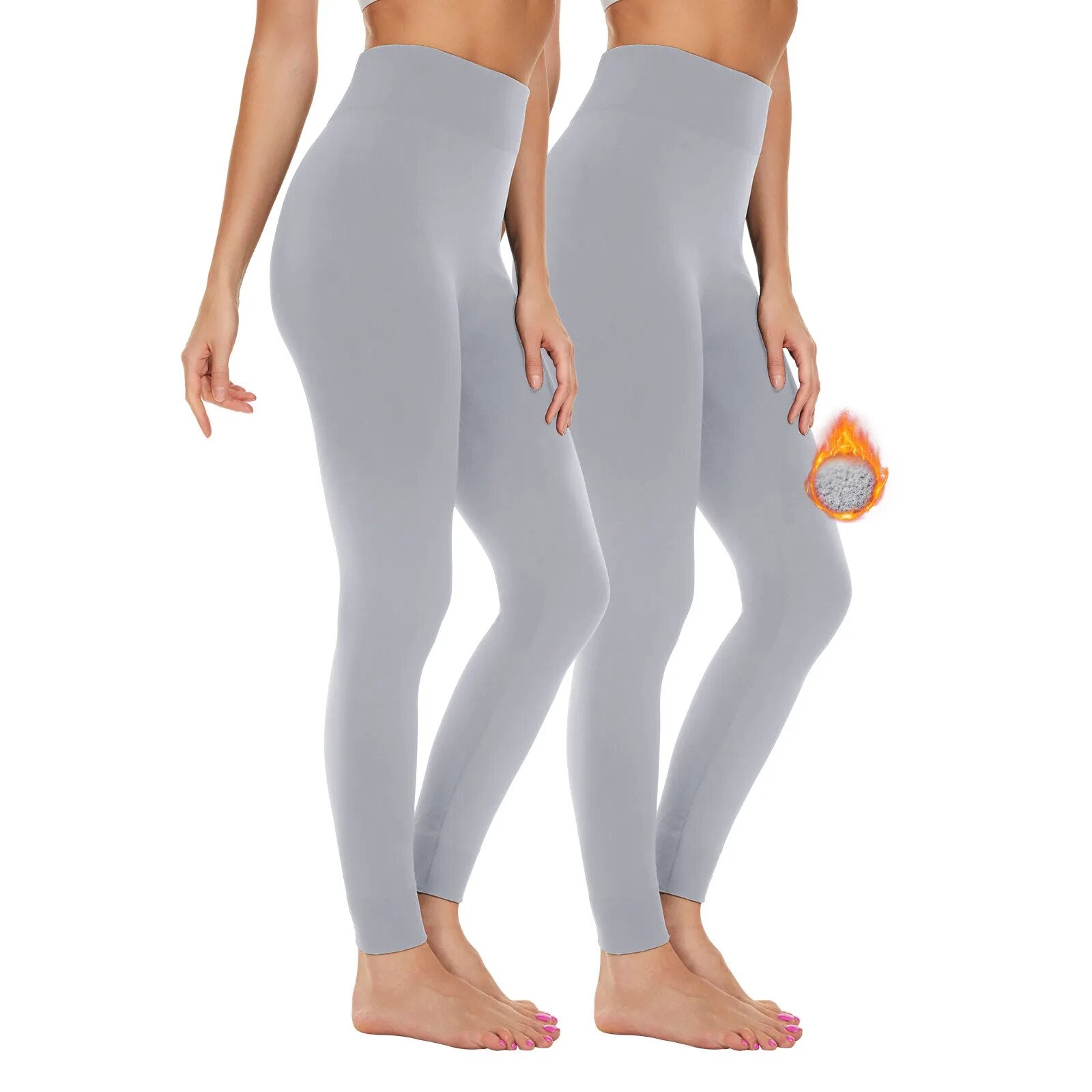 Winter Thermal Leggings High Waist Tummy Control Body Shaper