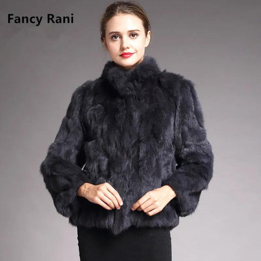 Natural Rabbit Fur Coat