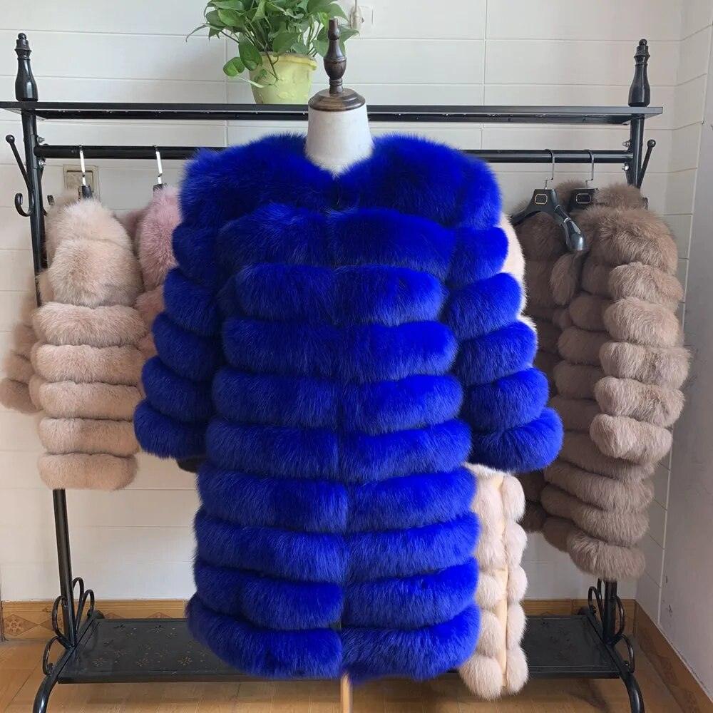 Fox fur down coat high quality