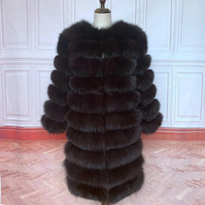 Fox fur down coat high quality