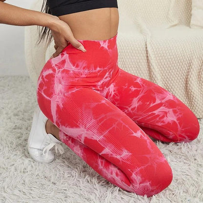 New Design, Tie-Dyed Yoga Leggings: High Waist, Gym, Running sports wear