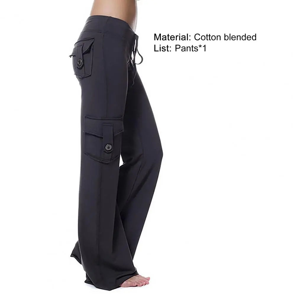 Cargo Thick Elastic Wide Leg & Straight Sweatpants