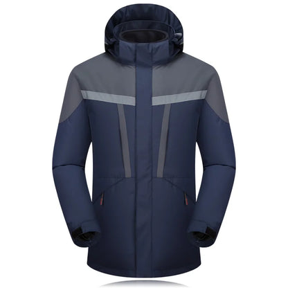 Reflective Outdoor Winter Jackets for Men, Plus Size