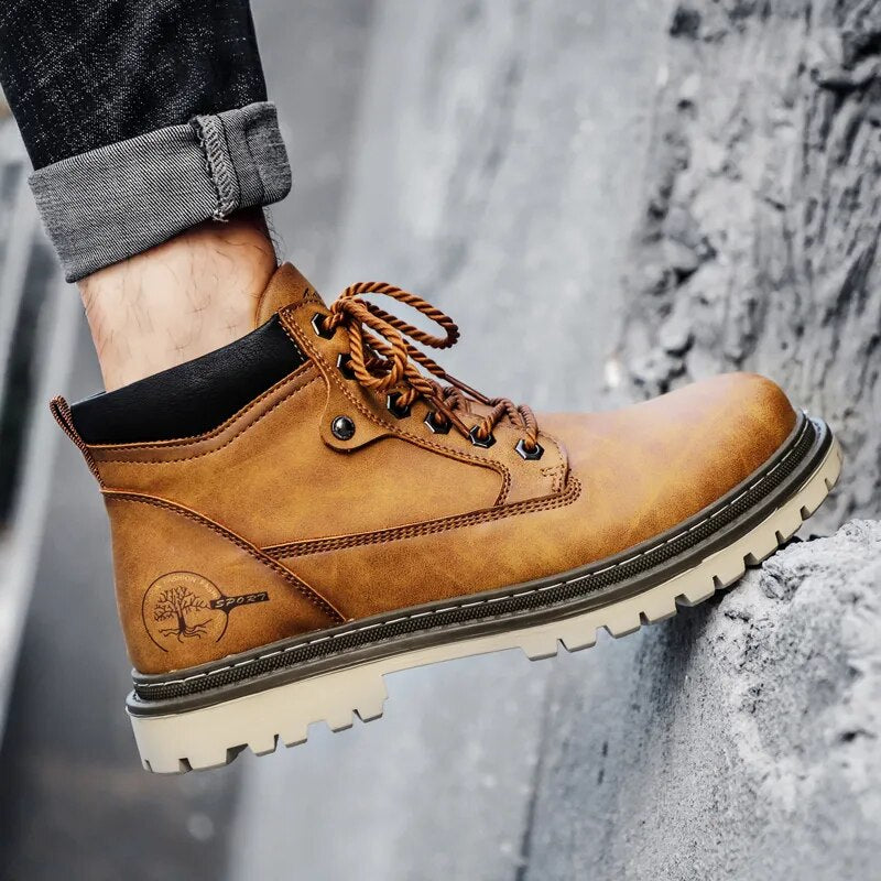 Warm Winter Waterproof Short Ankle Boots For Men