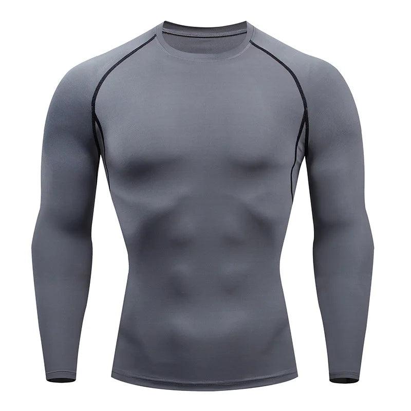 Performance Long Sleeve Men's Workout Compression Tops