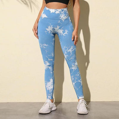 New Design, Tie-Dyed Yoga Leggings: High Waist, Gym, Running sports wear