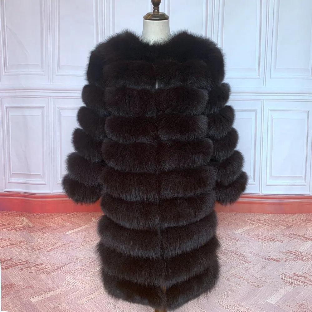 Fox fur down coat high quality