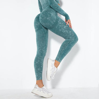 Seamless Yoga Leggings: Sports Fitness, Peach Hip