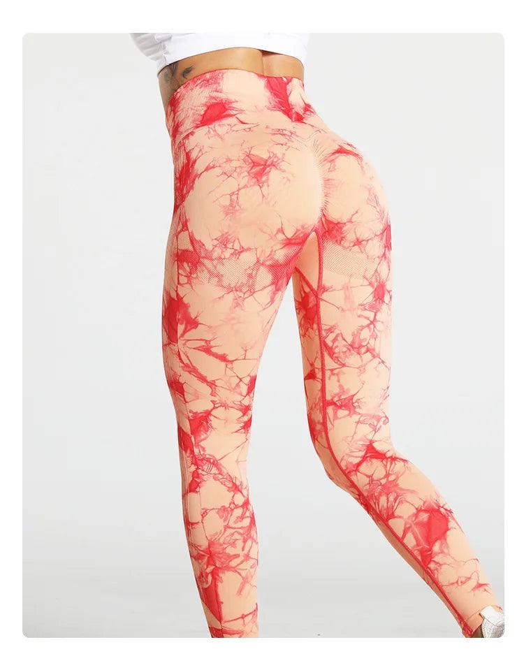 Tie Dye Yoga Leggings: Soft, Seamless, Butt Lifting, Workout Tights, Fitness Scrunch Butt