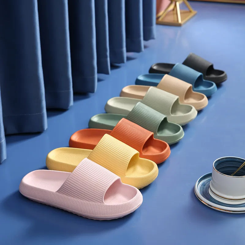 Thick Cloudy Slippers Indoor Slides Soft Anti-Slip