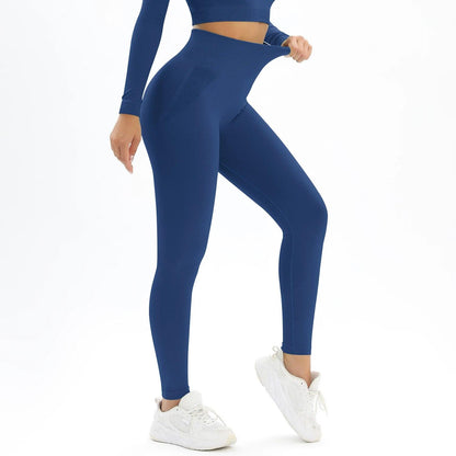 Seamless High-Waisted Leggings, Tummy Control