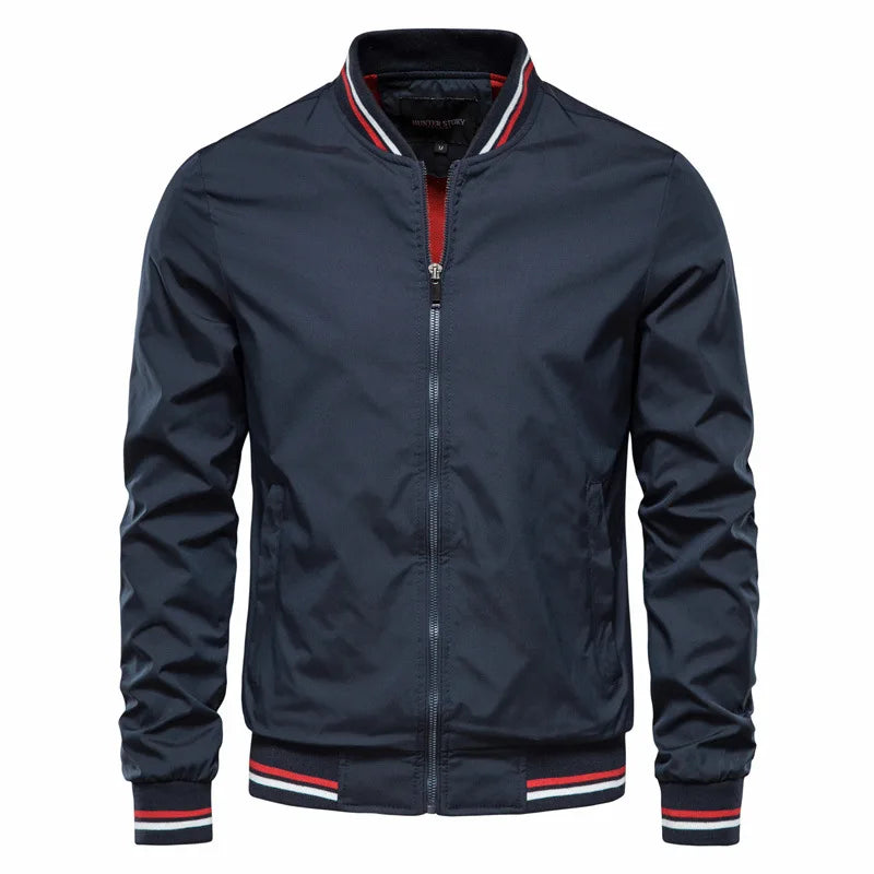 Fashionable Men's Winter Bomber Jacket: Casual Tailored Fit