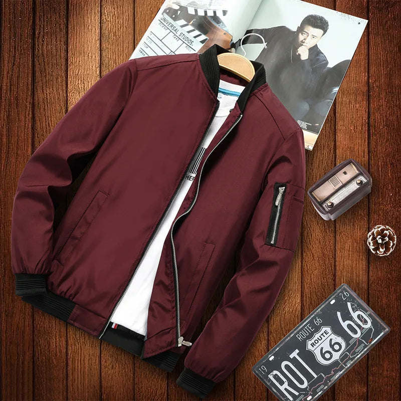 Men's Slim Baseball Jacket: New Spring/Autumn Style