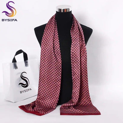 Men Silk Scarves Long 160*26cm