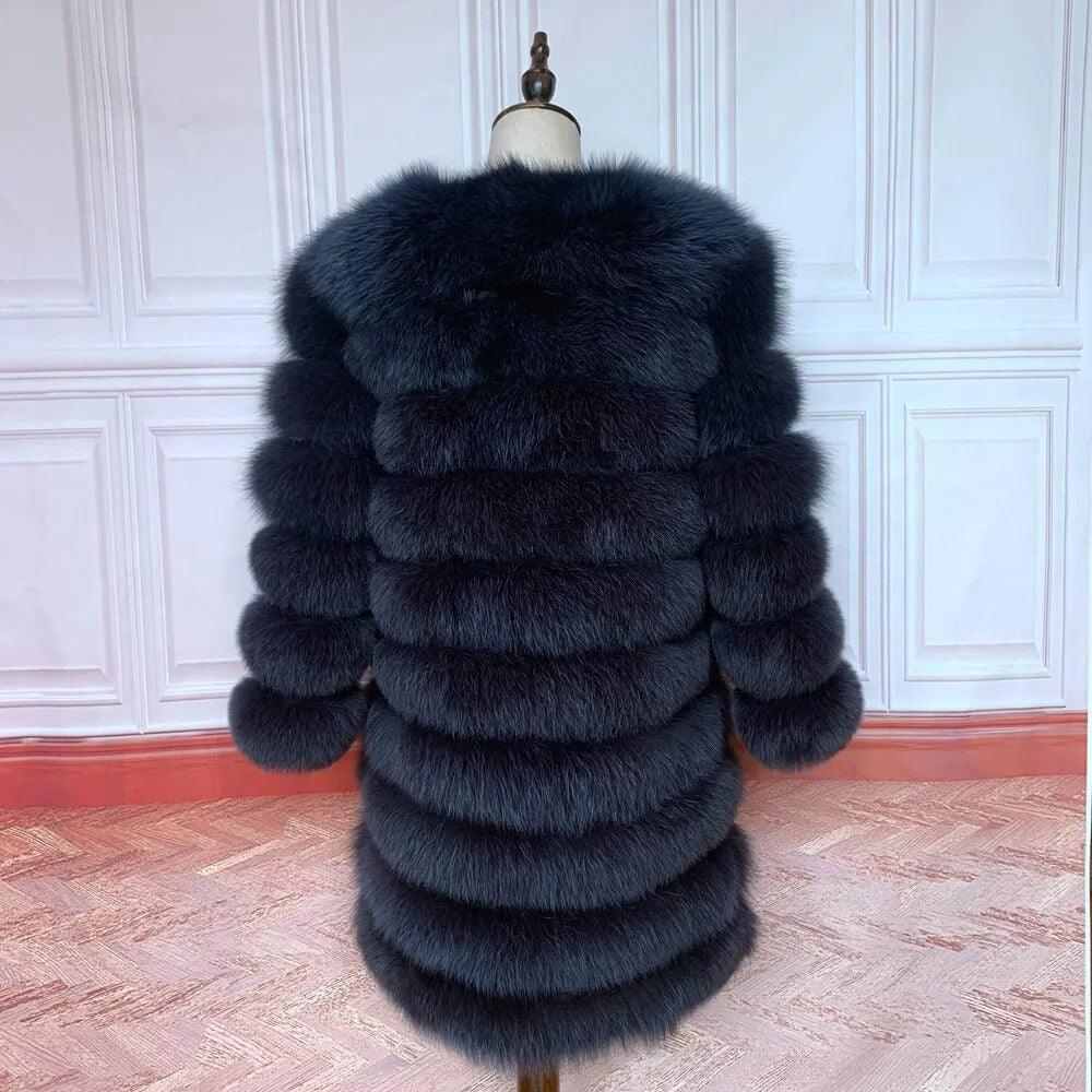 Fox fur down coat high quality