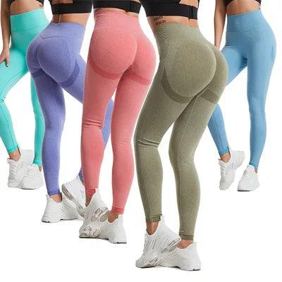 High-Waist Seamless Yoga Pants: Gym Workout Wear