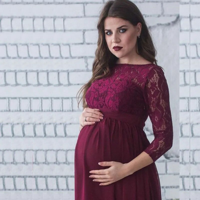 Maternity Lace Elegant Dresses