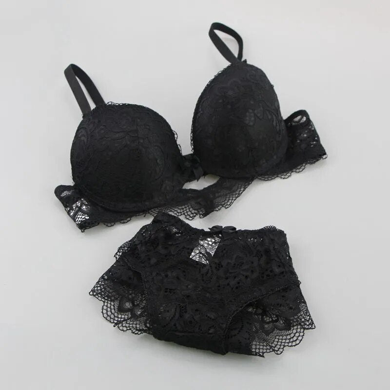 Classy Lace Bra Set Push Up