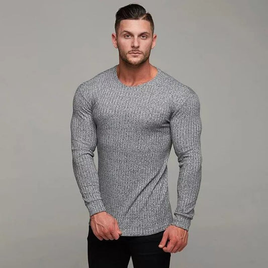 Men Thin Long Sleeve Body Casual Slim Fit Sweaters