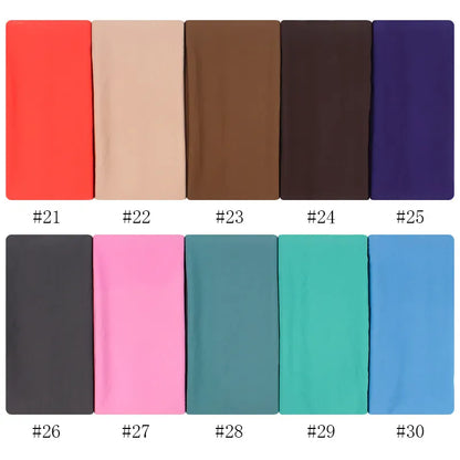 Chiffon Hijab Classic Solid 20+ colors