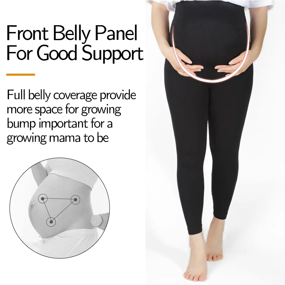 High Waist pregnancy Leggings Skinny Maternity pants Belly Support Knitted Leggins