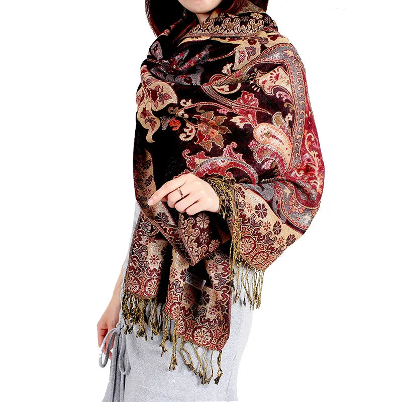 Shawl Cashew Scarf Long, Andalucía fashion style