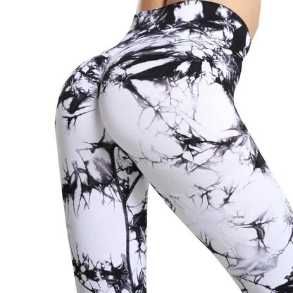 Tie Dye Yoga Leggings: Soft, Seamless, Butt Lifting, Workout Tights, Fitness Scrunch Butt