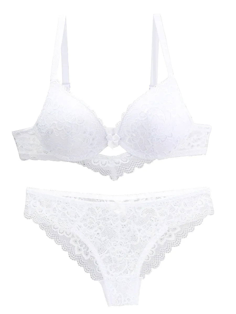 Classy Lace Bra Set Push Up