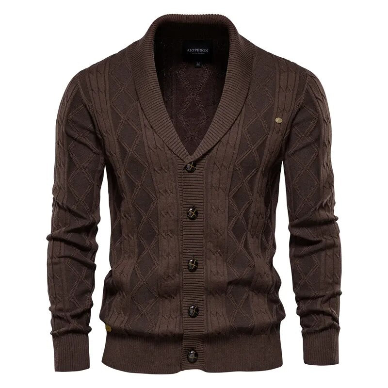 Men's Cardigan Casual High Quality Cotton