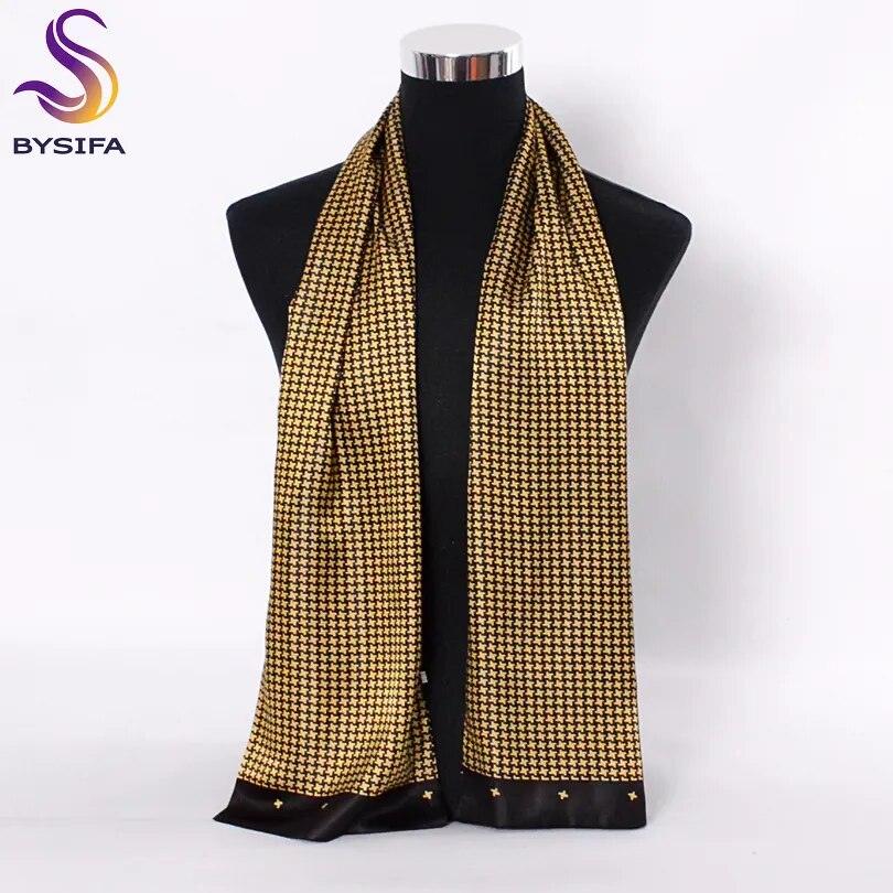 Men Silk Scarves Long 160*26cm