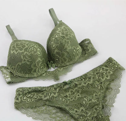 Classy Lace Bra Set Push Up