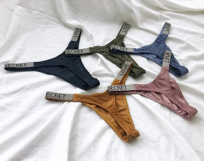 Women Underwear Fitness Gym Thongs Low Rise