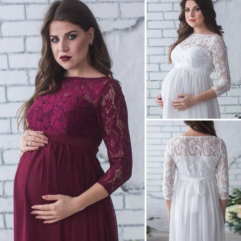 Maternity Lace Elegant Dresses