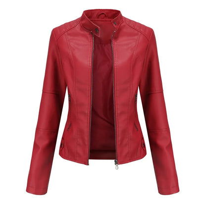 Biker Style Faux Leather Jacket