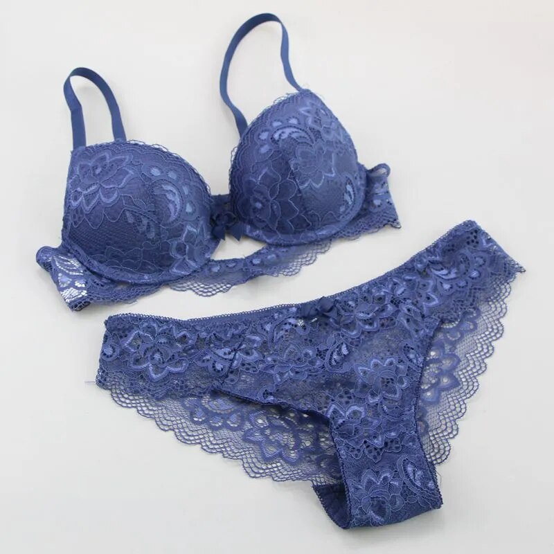 Classy Lace Bra Set Push Up