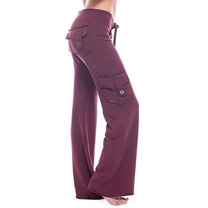 Cargo Thick Elastic Wide Leg & Straight Sweatpants