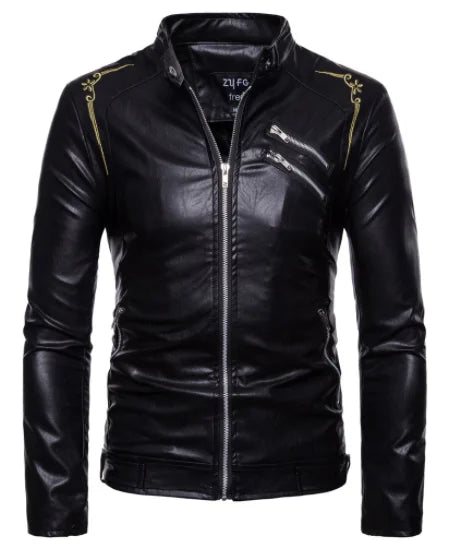 Men's Shearling Leather Jacket RAF Style with Fur