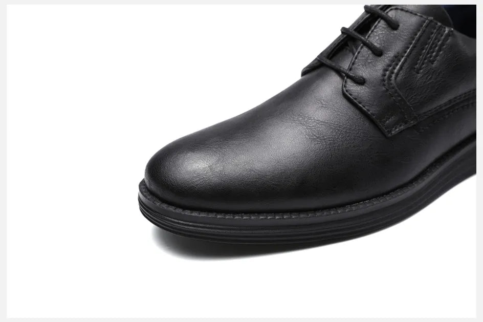 Leather Casual Lace-up Dressy shoes For Men