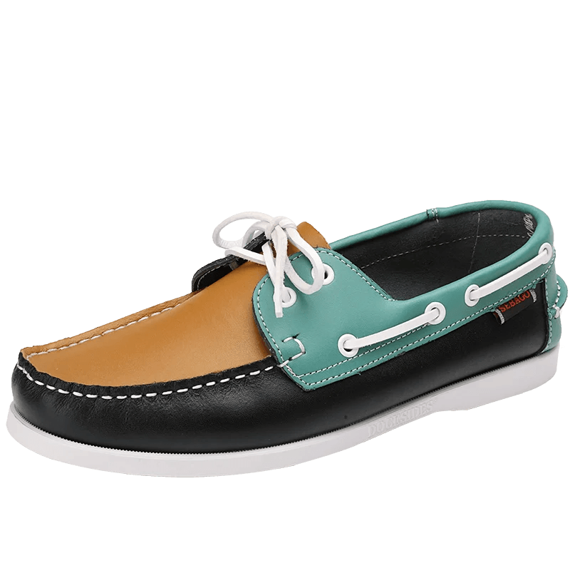 Top-Quality Leather Topsiders: Comfortable Men's Moccasins Casual Style