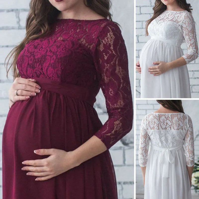 Maternity Lace Elegant Dresses