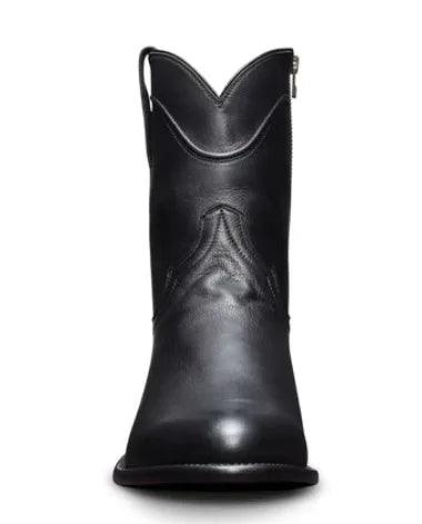 Zipper Ankle Cowboy Boots: Men's Cowboy Style PU Leather Rubber Sole