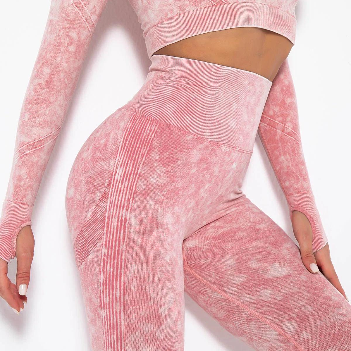 Seamless Yoga Leggings: Sports Fitness, Peach Hip