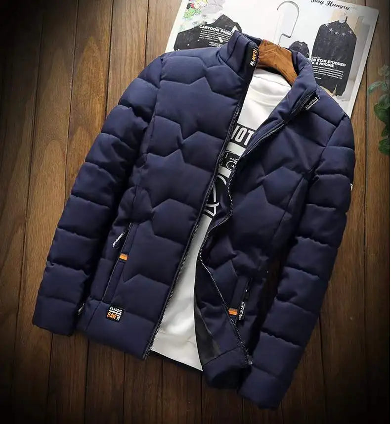 Men's Puffy Jacket Casual Style