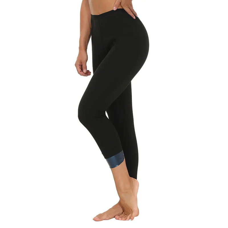 Women Thermal Leggings Workout Sauna Pants Body Shaper Sweat Shapewear Weight