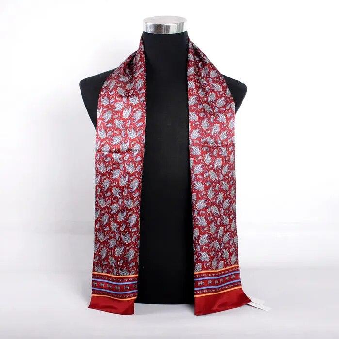 Men Silk Scarves Long 160*26cm