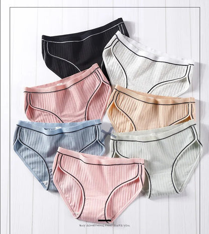 3 pack Cotton Underwear breathable briefs for women