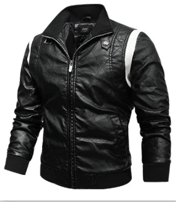 Men's Shearling Leather Jacket RAF Style with Fur