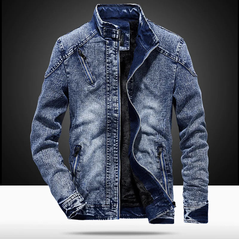 Denim Jackets for Men Classic Casual Style High-Quality