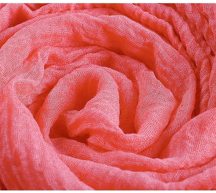 Large hijab crinkle scarf soft cotton headscarf